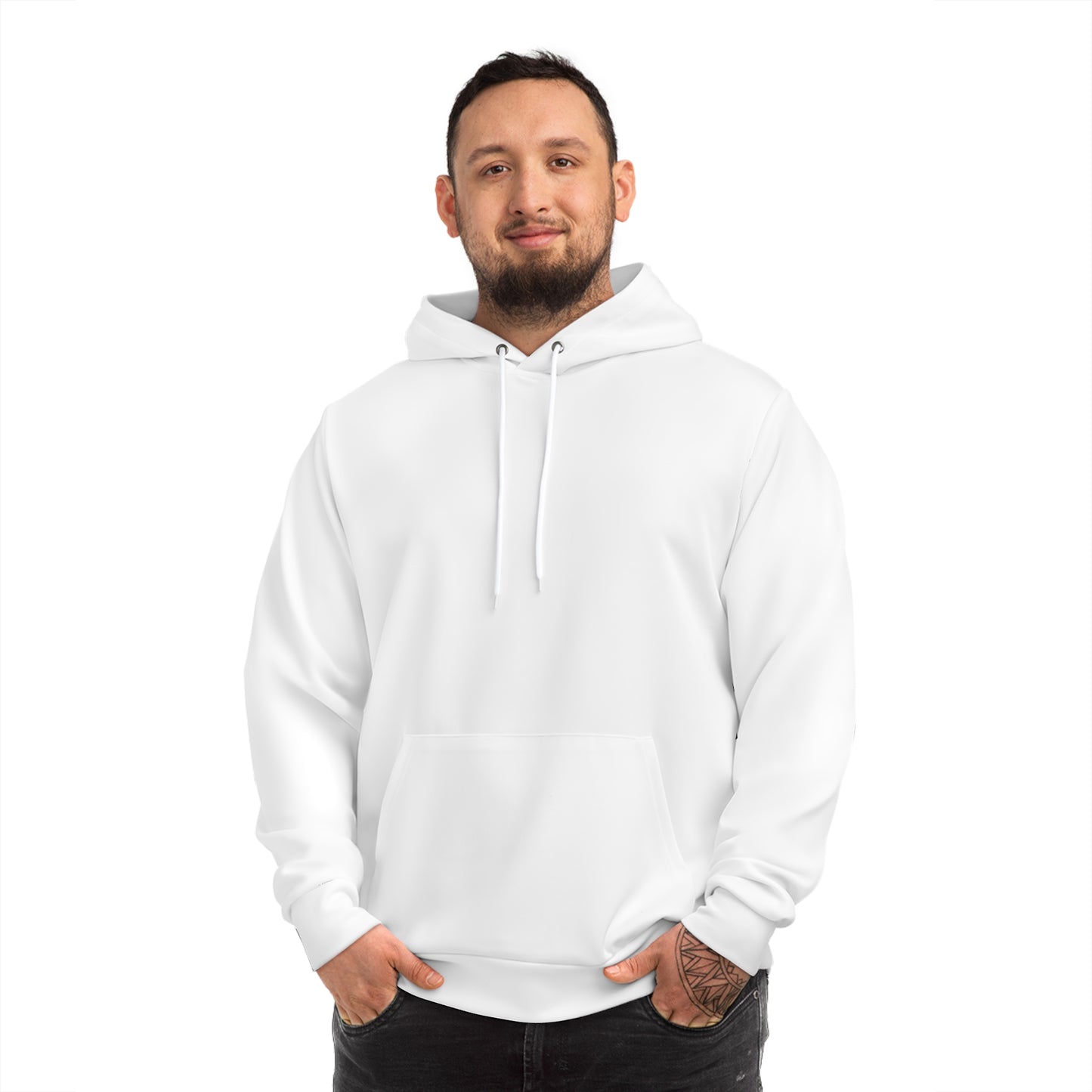 Fashion Hoodie (AOP) onyx white