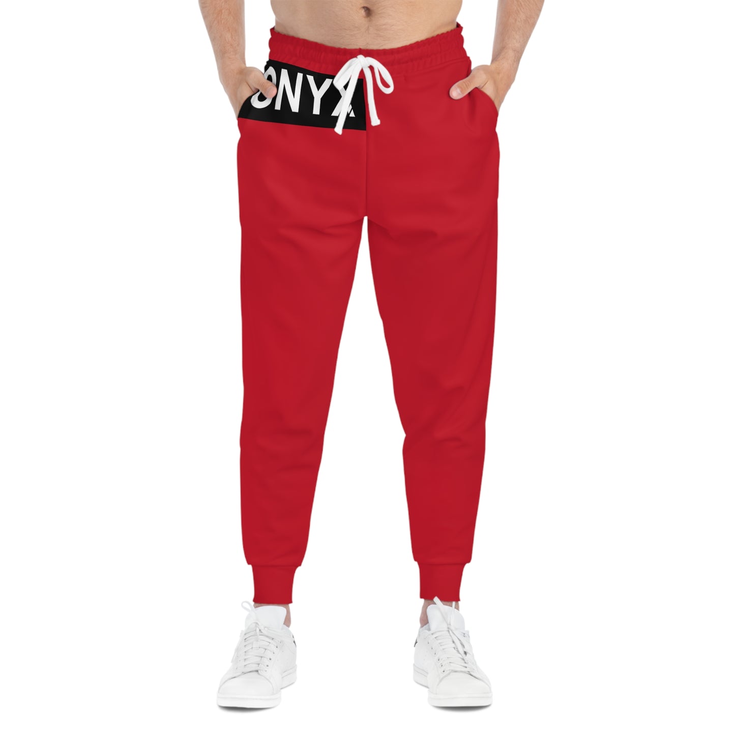 Athletic Joggers (AOP) red