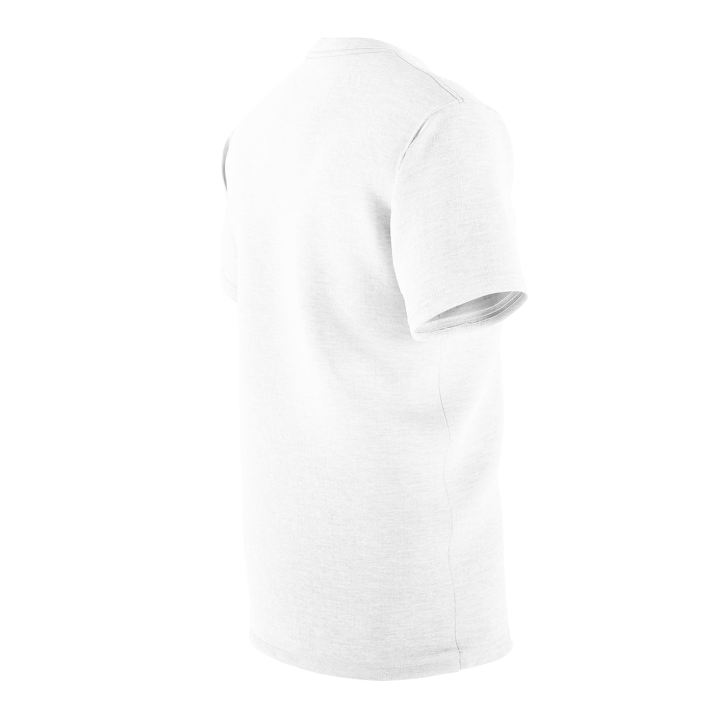 Unisex Cut & Sew Tee (AOP) white