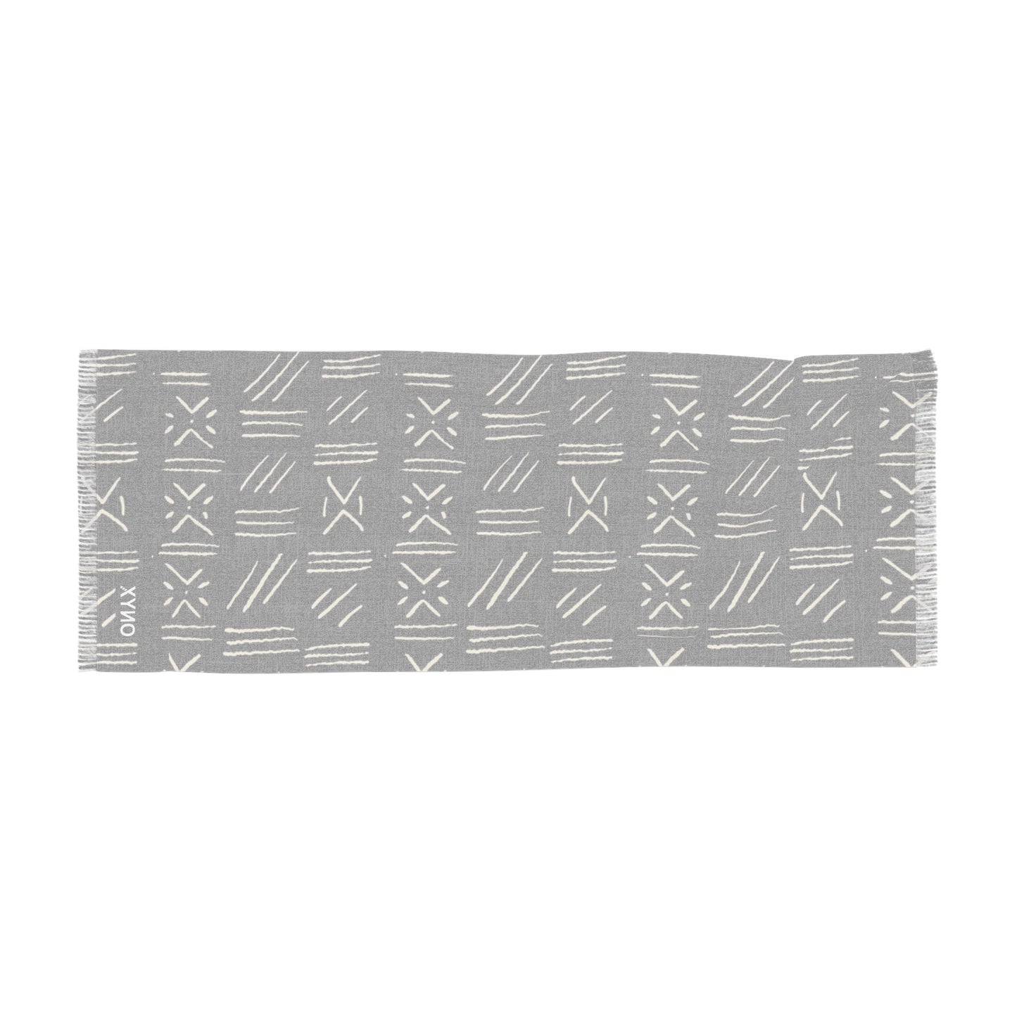 Light Scarf mud cloth