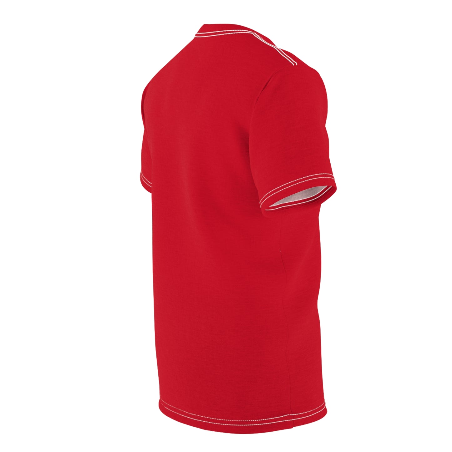 Unisex Cut & Sew Tee (AOP) red