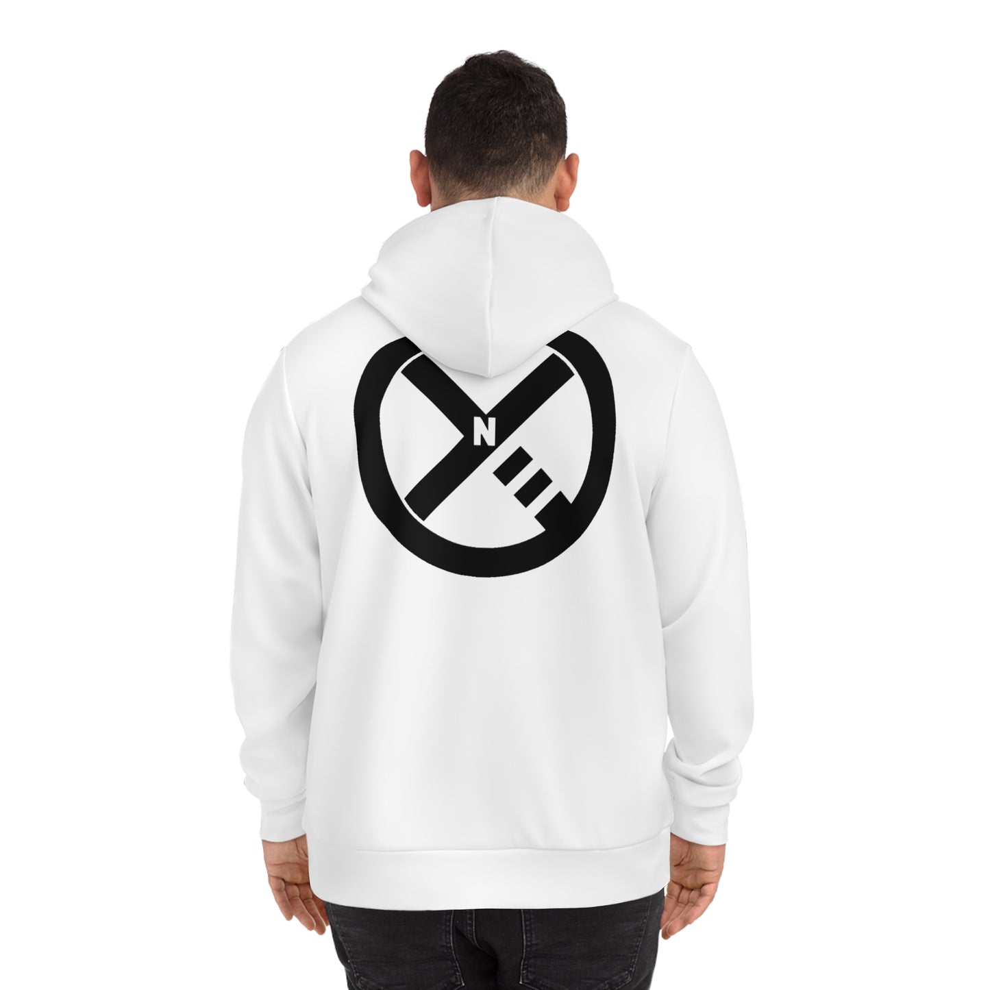 Fashion Hoodie (AOP) onyx white