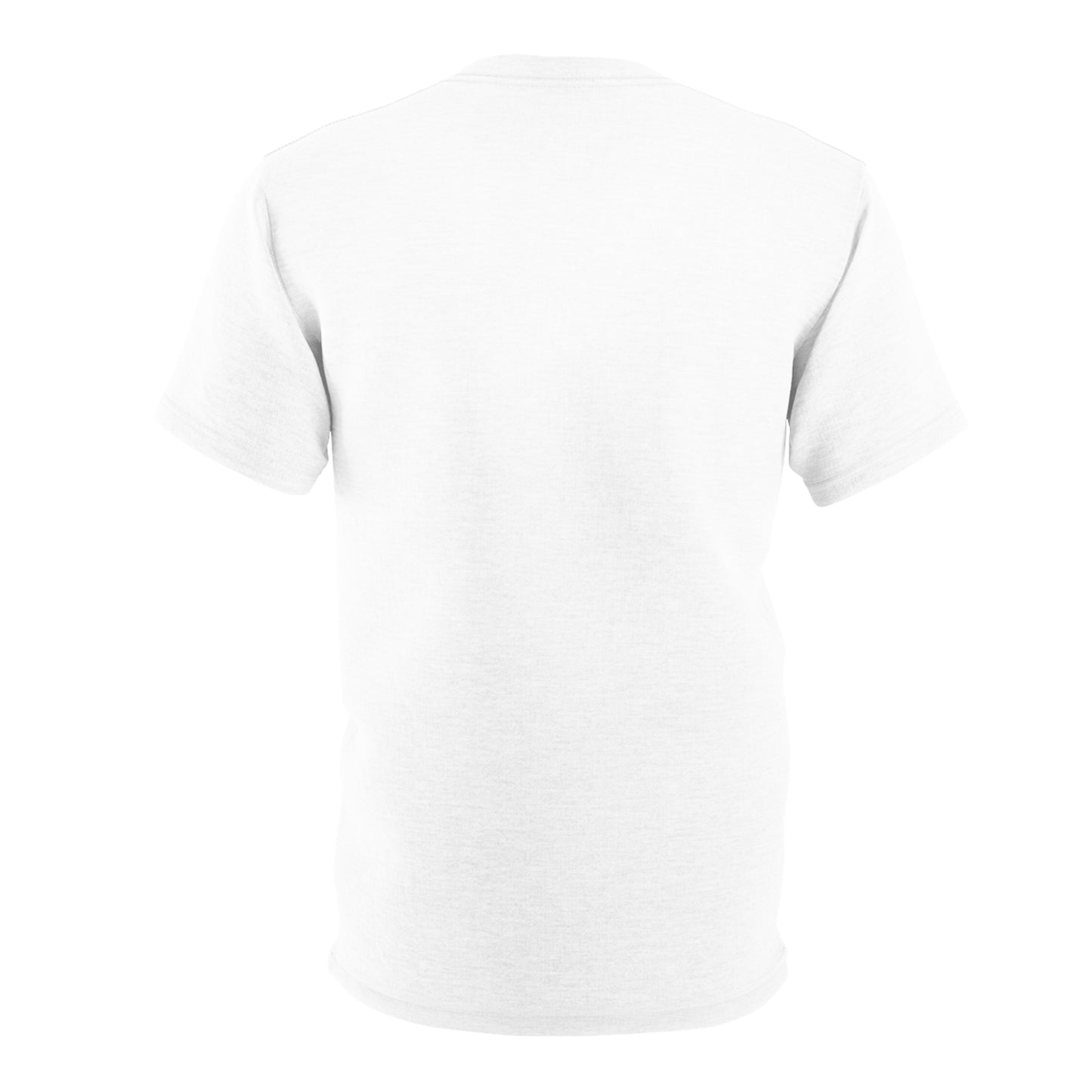 Unisex Cut & Sew Tee (AOP) white