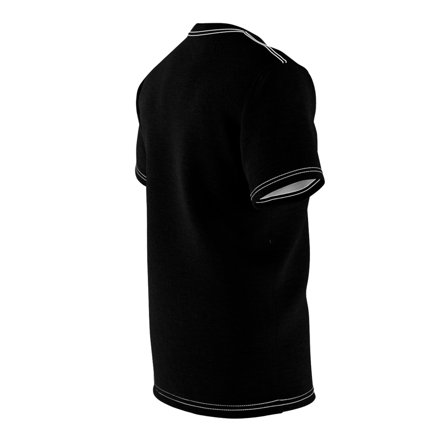 Unisex Cut & Sew Tee (AOP) black